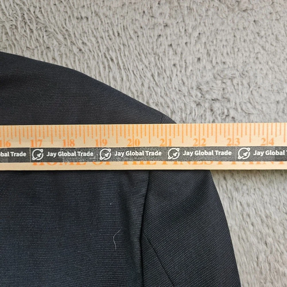 Tommy Hilfiger Suit Blazer Sport Coat Men 48R Wool 2-Button Textured‎ Black - Picture 14 of 16